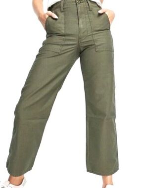 Levi’s Ribcage Straight Khaki Utility Jeans